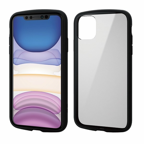 ELECOM ���쥳�� PM-A19CTSLFCBK iPhone 11 TOUGH SLIM LITE �̎ڎ��ю��׎� �̎ގ׎��� �ڥ���󥻥��Բġ��̳�ƻ����Υ�������Բġ�