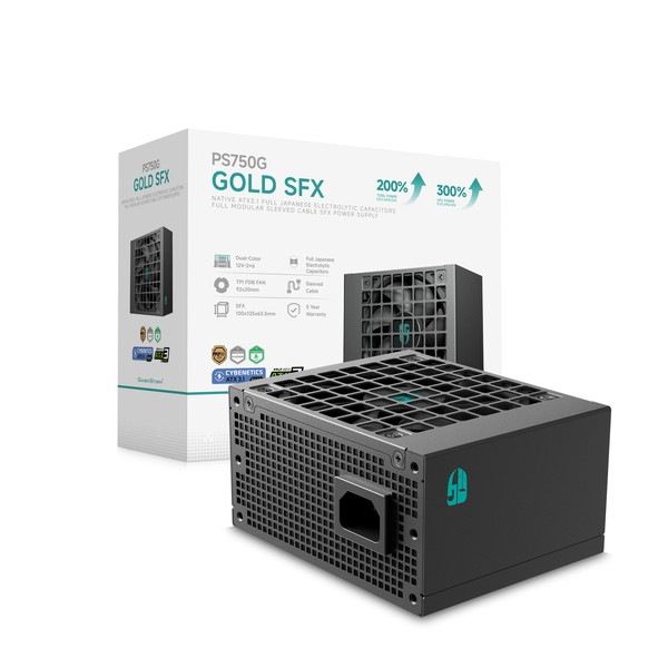 DeepCool PC�Ÿ� R-PS750G-FE0B-JGJP (PS750G) �֥�å� ATX 3.1 + PCIe 5.1 �б� 750W��ǥ� Cybenetics Platinumǧ�� PPLP Gold ǧ�� �ڥ���󥻥��Բġ��̳�ƻ����Υ�������Բġ�