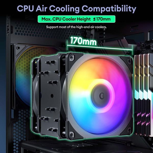 Okinos PCケース Aqua 9 ARGB ARGBファン5基標準搭載 裏配線マザーボード対応 脱着式ダストフィルター ATX/Micro-ATX/ITX対応 ピラーレス ミドルタワー 【キャンセル不可・北海道沖縄離島配送不可】