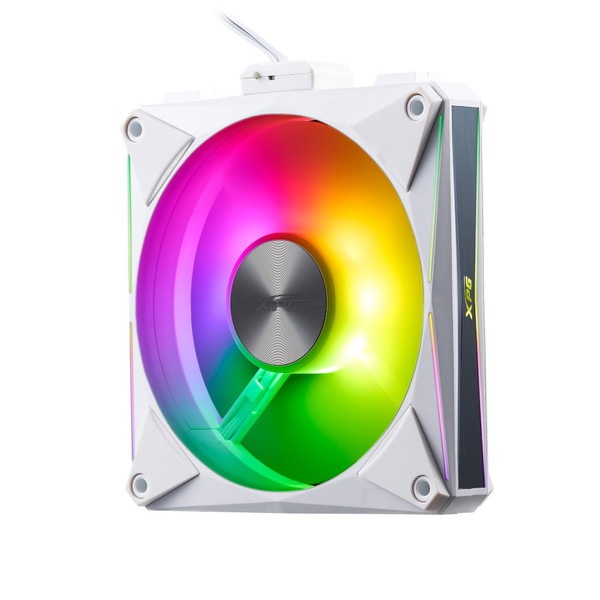 XPG �������ե��� HURRICANE MAG 120 ARGB PWM (�ۥ磻�� 4�ĥѥå�) �ޥ��ͥåȼ���³ ���ž/�ղ�ž�ڤ��ؤ���ǽ ARGBȯ�� ADATA HURRICANEMAG120ARGBPWM4C-WHCWW �ڥ���󥻥��Բġ��̳�ƻ����Υ�������Բġ� -������-