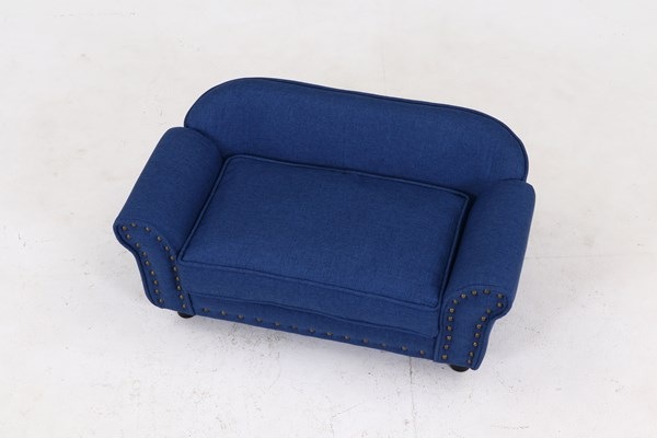 不二貿易 ペットソファ(チェスターフィールド風) BL SF-430 商品コード45232【代引・日時指定・キャンセル不可・北海道沖縄離島配送不可】 -お取リ寄せ-