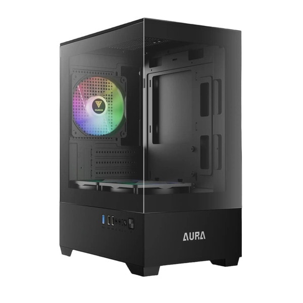 4711514502527 GAMDIAS PCケース Micro-ATX対応 AURA GC9M ARGB
