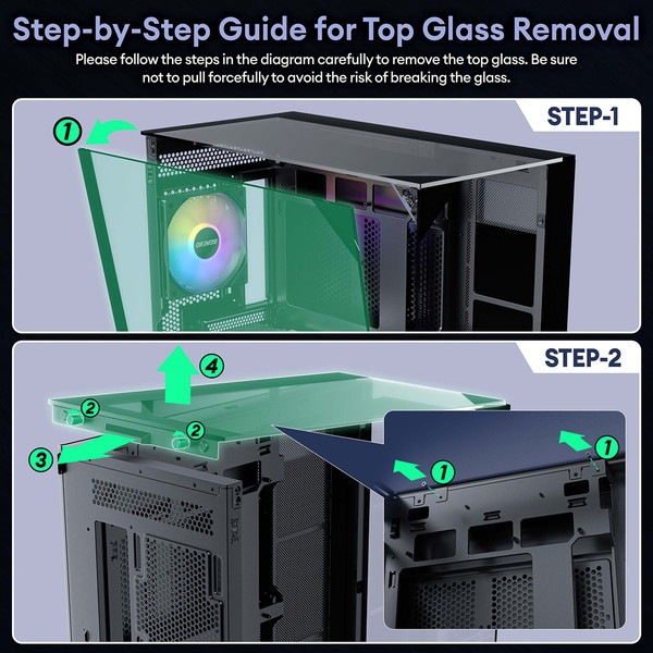Okinos PCケース Aqua 93 3面ガラスパネル仕様 ARGBファン2基標準搭載 裏配線マザーボード対応 ATX/Micro-ATX/ITX対応 ピラーレス ミドルタワー 【キャンセル不可・北海道沖縄離島配送不可】