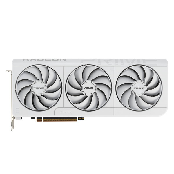 ASUS PRIME-RX9070XT-O16G-WHITE グラフィックボード AMD Radeon RX 9070 XT バスインターフェイス:PCI Express 5.0 メモリ:GDDR6/16GB 2.5スロット設計 ホワイト【キャンセル不可・北海道沖縄離島配送不可】