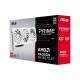 ASUS PRIME-RX9070XT-O16G-WHITE グラフィックボード AMD Radeon RX 9070 XT バスインターフェイス:PCI Express 5.0 メモリ:GDDR6/16GB 2.5スロット設計 ホワイト【キャンセル不可・北海道沖縄離島配送不可】