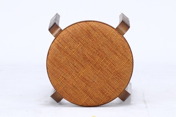 不二貿易 KDファブリック曲木スタッキングスツール イエロー/ブラウン SW-02KD-YE-BR 商品コード14544【代引・日時指定・キャンセル不可・北海道沖縄離島配送不可】 -お取リ寄せ-