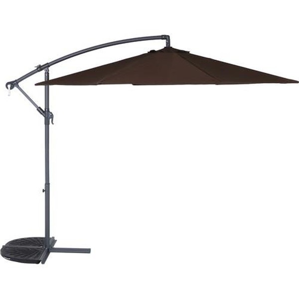 不二貿易 ハンギングパラソル2 ブラウン (36998) 商品コード 37919 【代引・日時指定・キャンセル不可・北海道沖縄離島配送不可】 -お取リ寄せ-