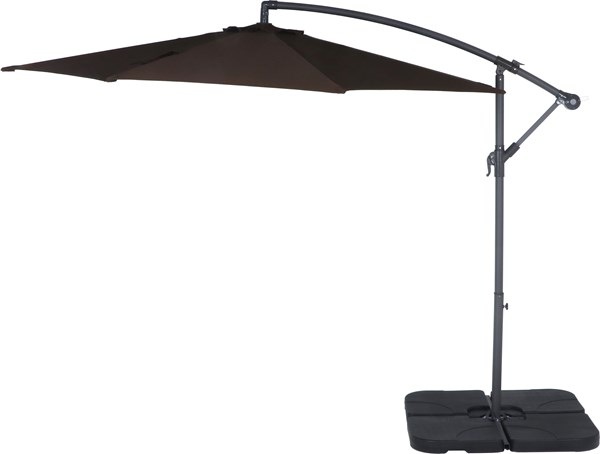 不二貿易 ハンギングパラソル2 ブラウン (36998) 商品コード 37919 【代引・日時指定・キャンセル不可・北海道沖縄離島配送不可】 -お取リ寄せ-
