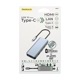 OWLTECH 5 in 1 USB Type-C マルチポートアダプタ OWL-DSU31A2HLC-SV USB 10Gbps、HDMI/LAN/Type-A×2/PD対応Type-C オウルテック 【キャンセル不可・北海道沖縄離島配送不可】 -お取り寄せ-