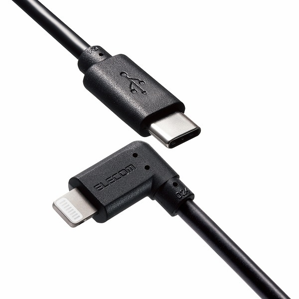 ELECOM ���쥳�� MPA-CLL12BK USB C-Lightning�����̎ގ� USB Power Delivery�б� L�����Ȏ��� ���� 1.2m �̎ގ׎��� �ڥ���󥻥��Բġ��̳�ƻ����Υ�������Բġ�