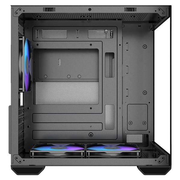 Okinos PC Mirage 4 ARGB Black ARGBե3ɸ æ弰ȥե륿 Micro-ATX/ITXб ΢ڡ ԥ顼쥹 ֥å ڥ󥻥Բġ̳ƻΥԲġ