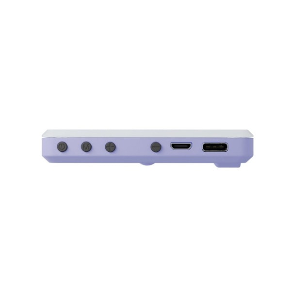 AREA Soar 美顔ライトCLIP パープル MS-SLIGHT2-PU ライトエフェクト機能搭載 RGB調整可能 充電式LEDライト クリップ2種付属 エアリア 【キャンセル不可・北海道沖縄離島配送不可】 -お取り寄せ-