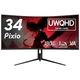 Pixio 湾曲ゲーミングモニター PXC348C NEO 34インチ VAパネル UWQHD 180Hz PXC348CN-O 【キャンセル不可・北海道沖縄離島配送不可】