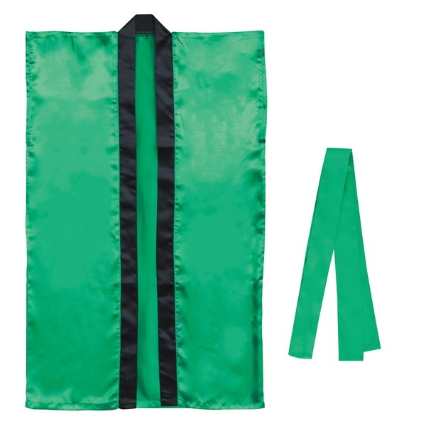 ARTEC アーテック 運動会・発表会・イベント ハッピ サテンロングハッピ 緑 L(ハチマキ付) 商品番号 1150 お取り寄せ