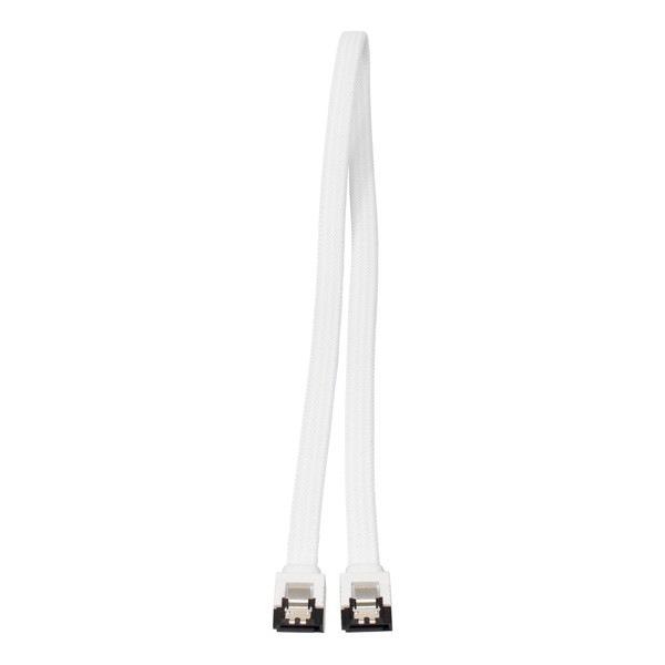 AINEX アイネックス SATM-3105WH ラッチ付 シリアルATAメッシュケーブル ホワイト 50cm 白 【キャンセル不可・北海道沖縄離島配送不可】 -お取り寄せ-
