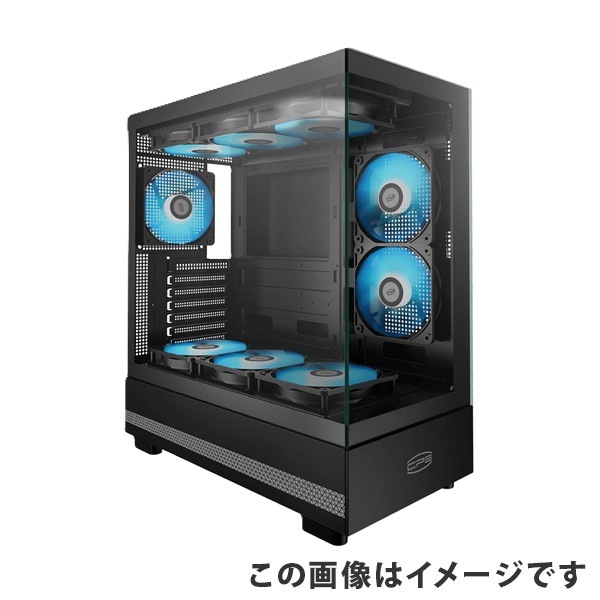 CPS PC������ C3Q500-BK ��Ʃ���������饹 270��ѥΥ�ޥߥå�ATX������ C3 Q500 �ȥå�360mm�饸���������б� CPU�����顼165mm�б� �����ȥե��륿����� �֥�å� �ڥ���󥻥��Բġ��̳�ƻ����Υ�������Բġ� -������-