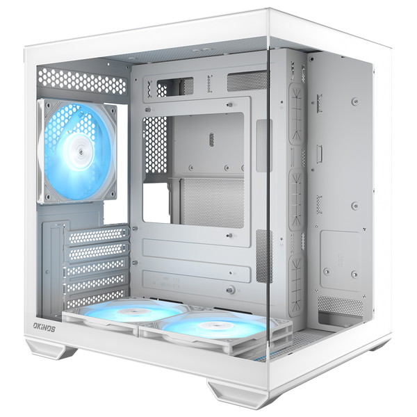 XPG Battle Cruiser 4面ガラス PCケース ファン4基ホワイト