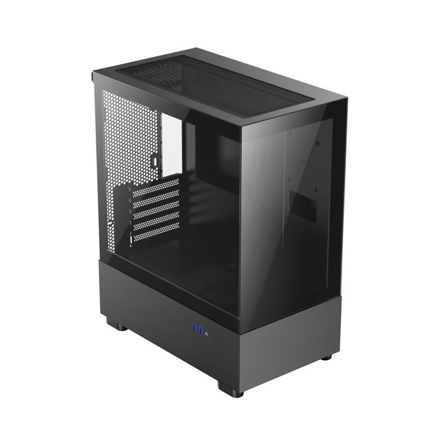 恵安 KEIAN PCケース 強化ガラス KX-M03-BK MicroATX対応【キャンセル不可・北海道沖縄離島配送不可】 -お取り寄せ-