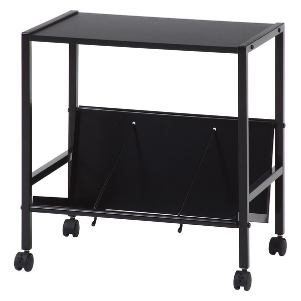 不二貿易 ファイルワゴン1段 ブラック 商品コード17611 【代引・日時指定・キャンセル不可・北海道沖縄離島配送不可】 -お取リ寄せ-