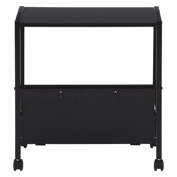 不二貿易 ファイルワゴン1段 ブラック 商品コード17611 【代引・日時指定・キャンセル不可・北海道沖縄離島配送不可】 -お取リ寄せ-