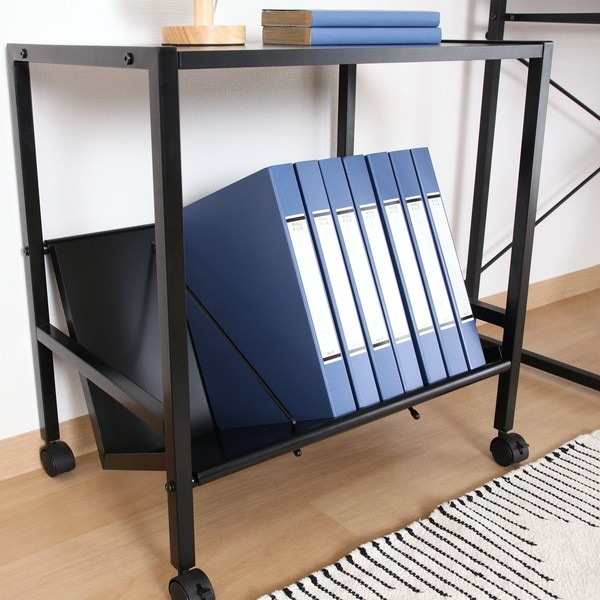 不二貿易 ファイルワゴン1段 ブラック 商品コード17611 【代引・日時指定・キャンセル不可・北海道沖縄離島配送不可】 -お取リ寄せ-