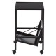 不二貿易 ファイルワゴン1段 ブラック 商品コード17611 【代引・日時指定・キャンセル不可・北海道沖縄離島配送不可】 -お取リ寄せ-
