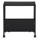 不二貿易 ファイルワゴン1段 ブラック 商品コード17611 【代引・日時指定・キャンセル不可・北海道沖縄離島配送不可】 -お取リ寄せ-