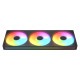 COUGAR �������ե��� CF-UN360FB-RGB (Unity360-FB ARGB) Black ���ɥ쥵�֥�RGB LED FDB 4-Pin (PWM) ��ž����700-2500 RPM��10�����̡�78.2 CFM ������5.4 mmH2O �ݾڡ�3ǯ�ڥ���󥻥��Բġ��̳�ƻ����Υ�������Բġ�