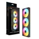 COUGAR �������ե��� CF-UN360FB-RGB (Unity360-FB ARGB) Black ���ɥ쥵�֥�RGB LED FDB 4-Pin (PWM) ��ž����700-2500 RPM��10�����̡�78.2 CFM ������5.4 mmH2O �ݾڡ�3ǯ�ڥ���󥻥��Բġ��̳�ƻ����Υ�������Բġ�