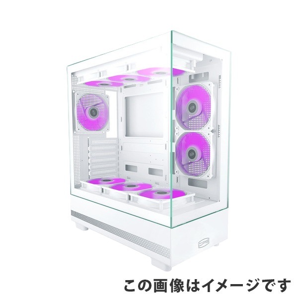 CPS PC������ C3Q500-WH ��Ʃ���������饹 270��ѥΥ�ޥߥå�ATX������ C3 Q500 �ȥå�360mm�饸���������б� CPU�����顼165mm�б� �����ȥե��륿����� �ۥ磻�� �ڥ���󥻥��Բġ��̳�ƻ����Υ�������Բġ� -������-