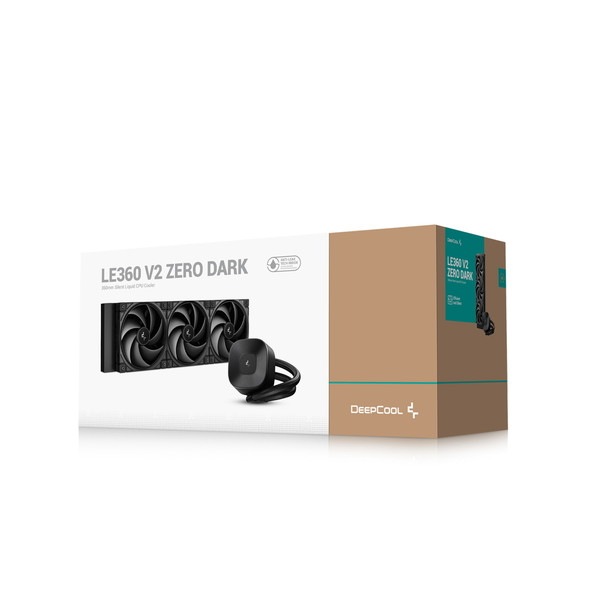 6933412729747 DEEPCOOL 水冷CPUクーラー LE360 V2 ZERO DARK R