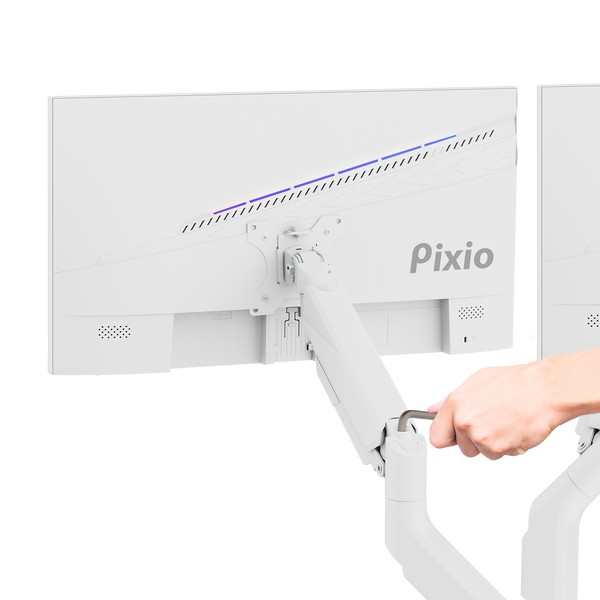 よ*中様 Pixio PS2D White モニターアーム 白 デュアル Amazon.co.jp: Pixio PS2D ホワイト ウルトラワイド 高耐久