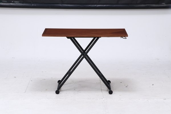 不二貿易 昇降テーブル シルビア ブラウン HK-5011-536 商品コード19242【代引・日時指定・キャンセル不可・北海道沖縄離島配送不可】 -お取リ寄せ-