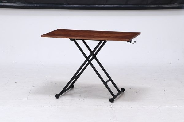 不二貿易 昇降テーブル シルビア ブラウン HK-5011-536 商品コード19242【代引・日時指定・キャンセル不可・北海道沖縄離島配送不可】 -お取リ寄せ-