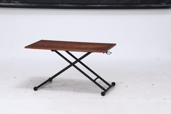不二貿易 昇降テーブル シルビア ブラウン HK-5011-536 商品コード19242【代引・日時指定・キャンセル不可・北海道沖縄離島配送不可】 -お取リ寄せ-