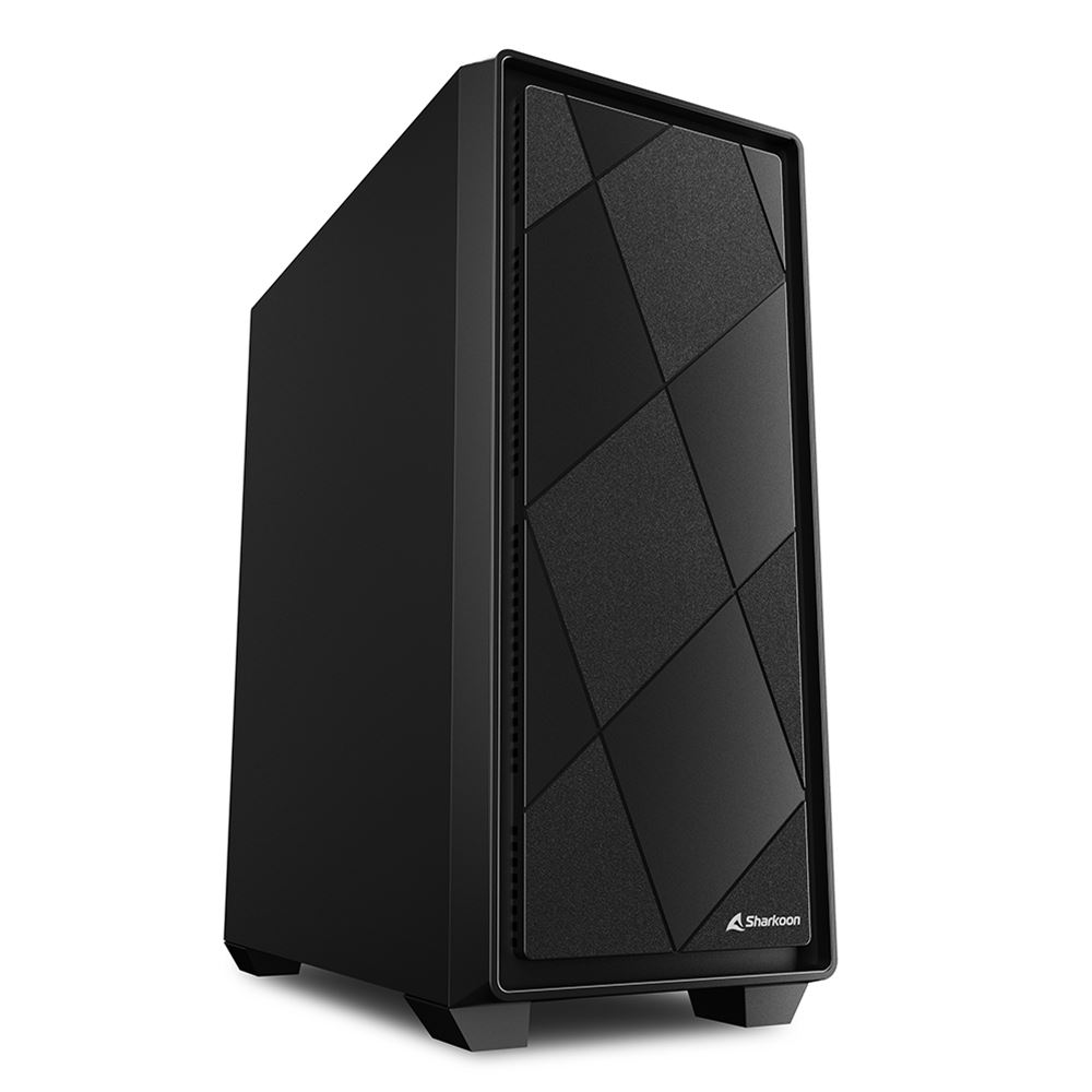 Sharkoon ケース SHA-VS8 BK 黒 ATX/m-ATX/mini-ITX 【キャンセル不可・北海道沖縄離島配送不可】