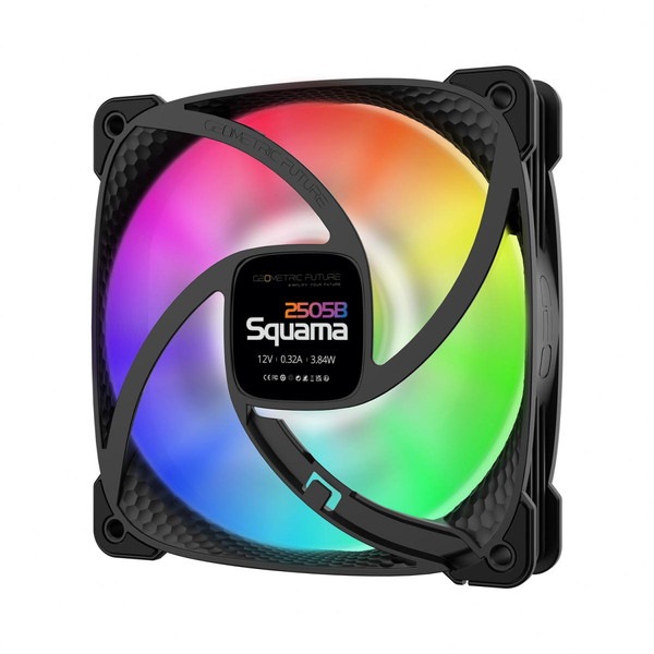 GEOMETRIC FUTURE 120mm ARGB �������ե��� Squama 2505B GF-SQ-2505B-3P �ȥ�ץ�ѥå� �֥�å� ���ڥ���󥻥��Բġ��̳�ƻ����Υ�������Բġ�