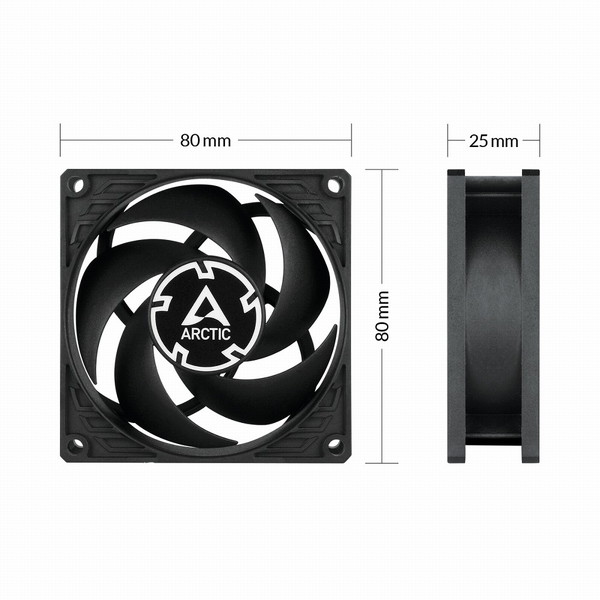 ARCTIC PWM�ե��� ACFAN00286A 80mm�� ����25mm �磻�ɥ�� ��ž��500��5000rpm 0dB�⡼����ܡڥ���󥻥��Բġ��̳�ƻ����Υ�������Բġ� -������-