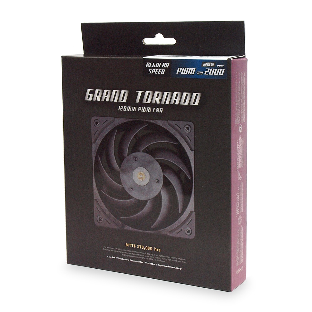 SCYTHE GT1225FD20-P ケースファン GRAND TORNADO 120 PWM 2000RPM 【キャンセル不可・北海道沖縄離島配送不可】