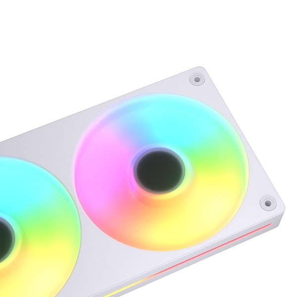 COUGAR �������ե��� CF-UN360FW-RGB (Unity360-FW ARGB) White ���ɥ쥵�֥�RGB LED FDB 4-Pin (PWM) ��ž����700-2500 RPM��10�����̡�78.2 CFM ������5.4 mmH2O �ݾڡ�3ǯ�ڥ���󥻥��Բġ��̳�ƻ����Υ�������Բġ�