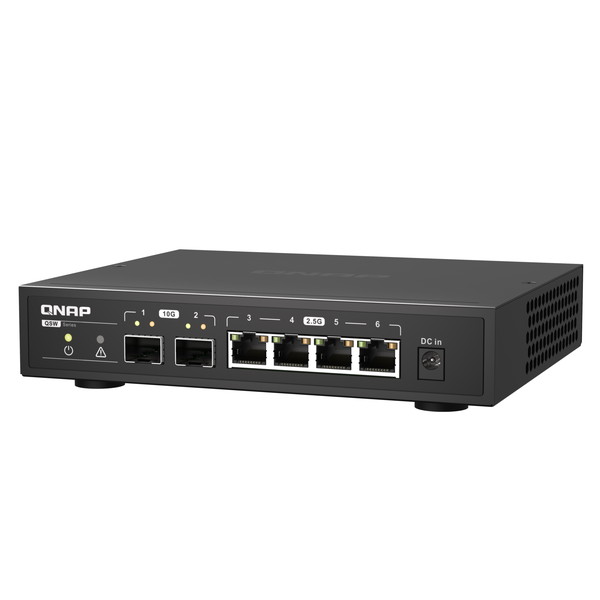 QNAP �ץ饰������ɡ��ץ쥤�����å� QSW-2104-2S 2 x 10GbE SFP+ ����� 4 x 2.5GbE RJ45���� �ݡ��ȿ���2+4 10GbE SFP+�ݡ���(10G/1G���б�)��2 �����å��󥰥ե��֥�å���60 Gbps �ڤ����󤻾��ʤǤ�/Ǽ�������б���