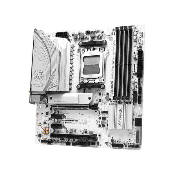 AsRock マザーボード B650M PG Riptide WiFi White AM5 MicroATX対応 B650チップセット 【キャンセル不可・北海道沖縄離島配送不可】 -お取り寄せ-