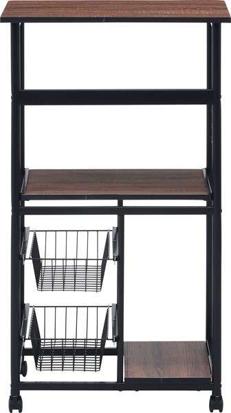 不二貿易 レンジワゴン FBC-9812 BK/BR FBC-9812 BK/BR 商品コード14638【代引・日時指定・キャンセル不可・北海道沖縄離島配送不可】 -お取リ寄せ-