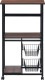 不二貿易 レンジワゴン FBC-9812 BK/BR FBC-9812 BK/BR 商品コード14638【代引・日時指定・キャンセル不可・北海道沖縄離島配送不可】 -お取リ寄せ-
