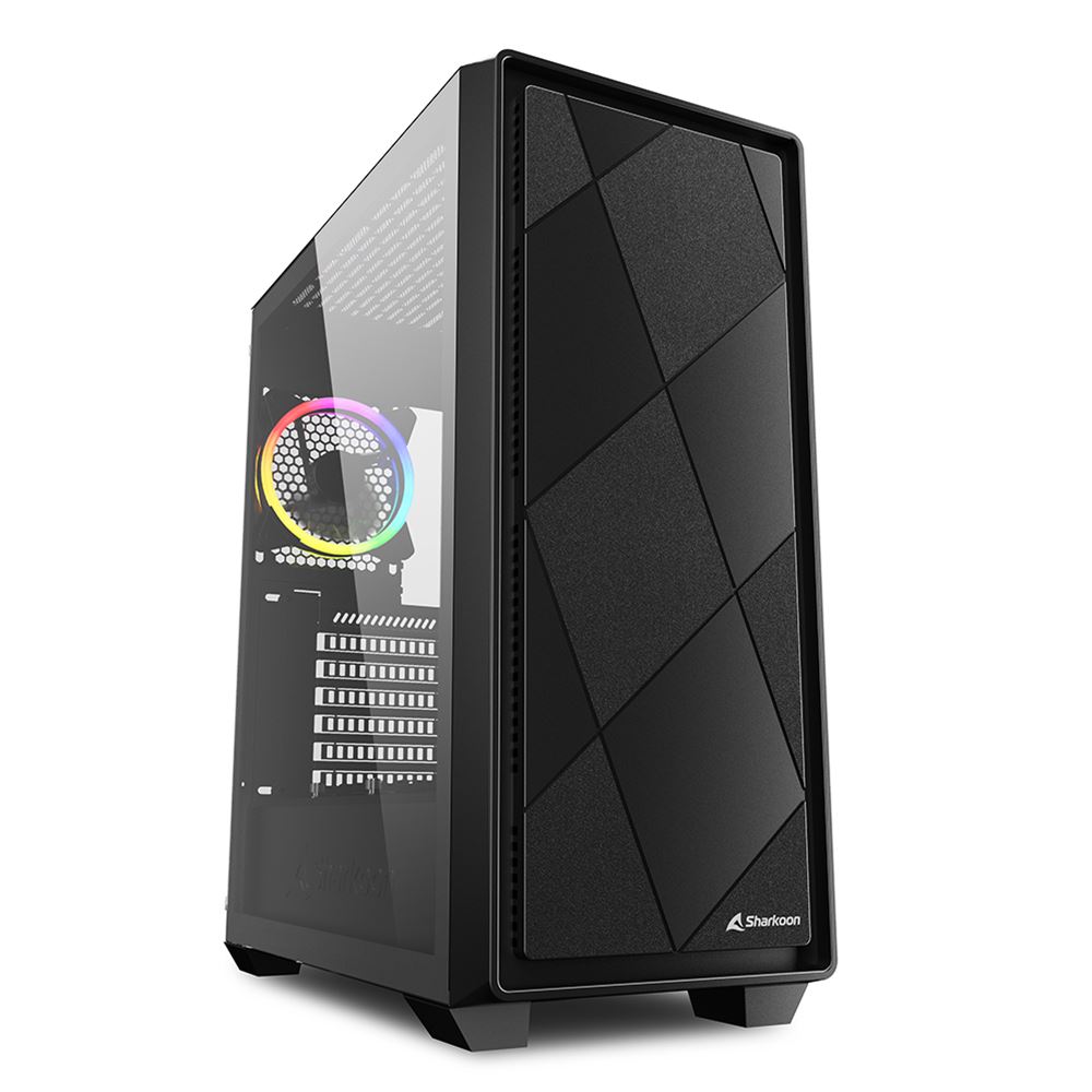 Sharkoon ������ SHA-VS8 RGB BK �� ATX/m-ATX/mini-ITX �ڥ���󥻥��Բġ��̳�ƻ����Υ�������Բġ�