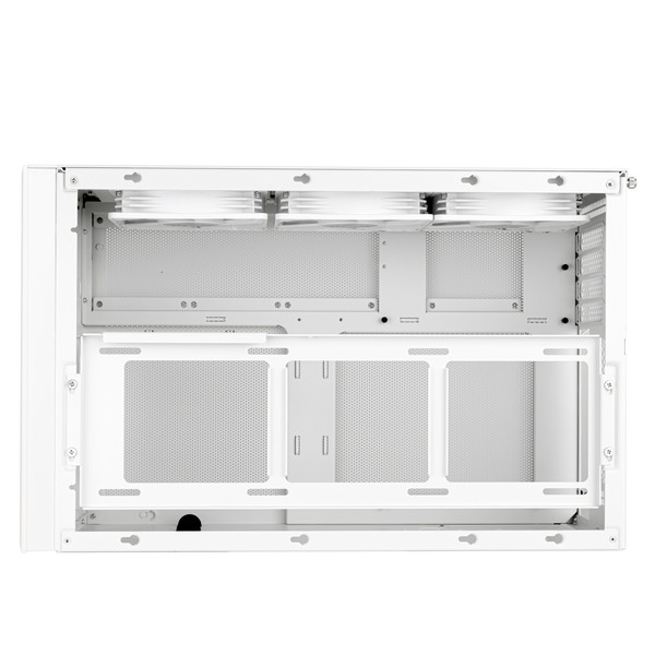 Silverstone PCケース SST-SG17W Micro-ATX ホワイト SUGO 17 独特なコンポーネント収納の高品質キューブ型ケース【代引・日時指定・キャンセル不可・北海道沖縄離島配送不可】
