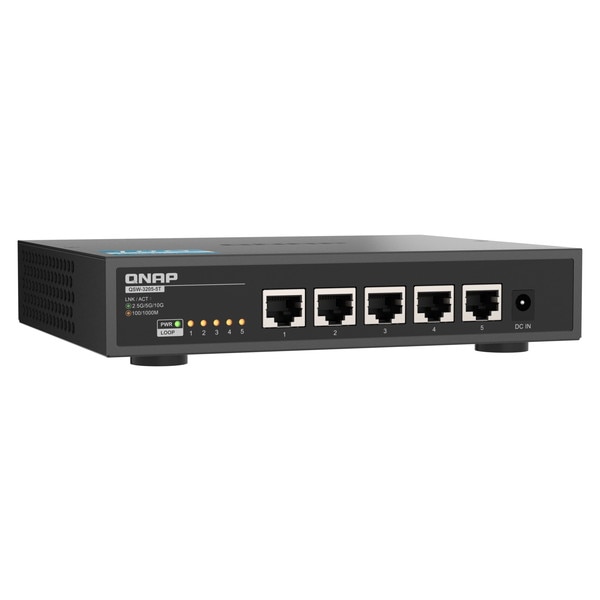 QNAP ����ޥ͡����ɥ����å� QSW-3205-5T 10GbE��®�٤�¸� �ݡ��ȿ� �� 5 �����å��󥰥ե��֥�å���100 Gbps �ڤ����󤻾��ʤǤ�/Ǽ�������б���