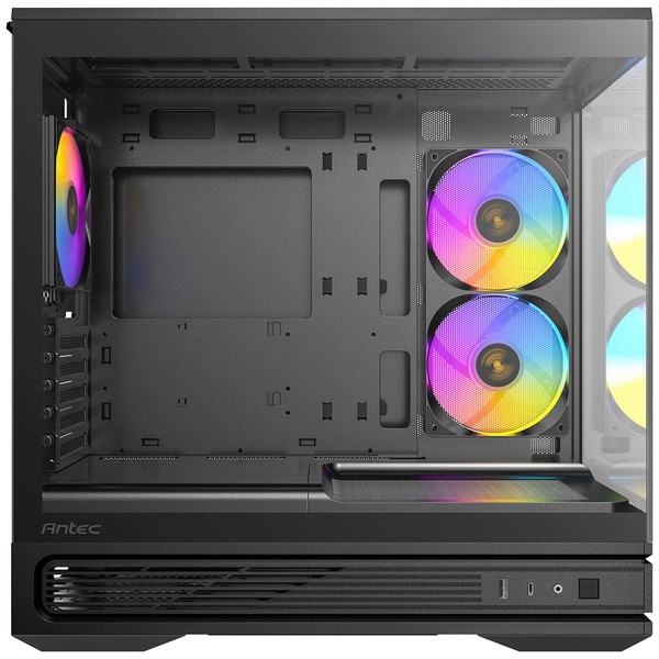 Antec PC������ Constellation C2M �֥�å� C2M ARGB �ԥ顼�쥹�� Micro ATX������ 2�̥ԥ顼�쥹�������饹 RTX50�б� ��ѷ� �ߥ˥�� 120mm�ե������6�� ����360mm�饸�������б� CPU�����顼����165mm�б��ڥ���󥻥��Բġ��̳�ƻ����Υ�������Բġ�