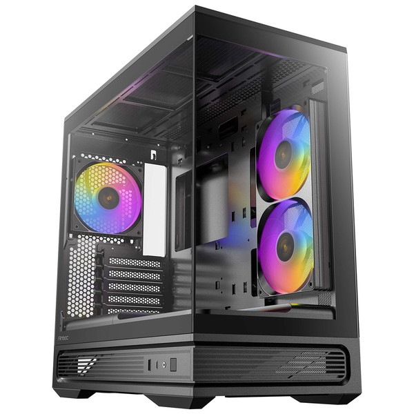 Antec PC������ Constellation C2M �֥�å� C2M ARGB �ԥ顼�쥹�� Micro ATX������ 2�̥ԥ顼�쥹�������饹 RTX50�б� ��ѷ� �ߥ˥�� 120mm�ե������6�� ����360mm�饸�������б� CPU�����顼����165mm�б��ڥ���󥻥��Բġ��̳�ƻ����Υ�������Բġ�