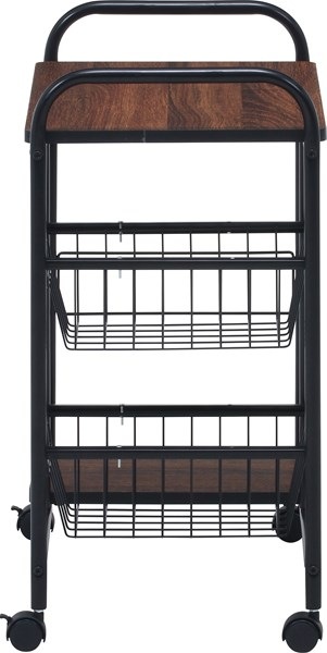 不二貿易 キッチンワゴン FBC-02-1 BK/BR FBC-02-1 BK/BR 商品コード14639【代引・日時指定・キャンセル不可・北海道沖縄離島配送不可】 -お取リ寄せ-